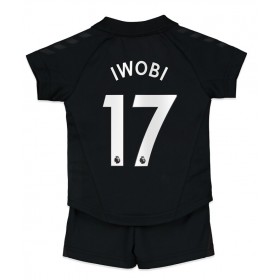 Jalkapallo Pelipaidat Everton Alex Iwobi 17 Lasten Vieraspaita 2021-2022 Lyhythihainen